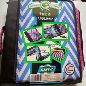 Case It Blue and Black 3-Ring Binder